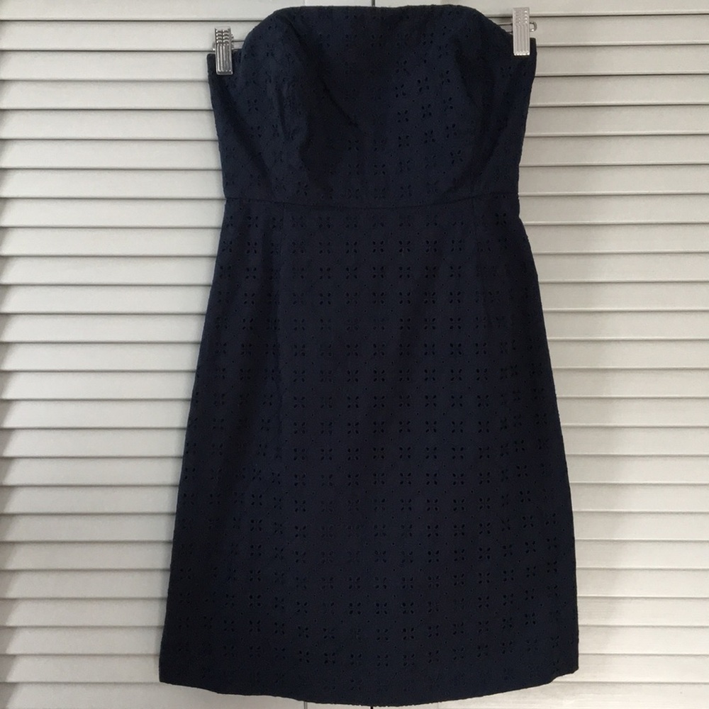 Vineyard Vines Navy Blue Strapless Dress
